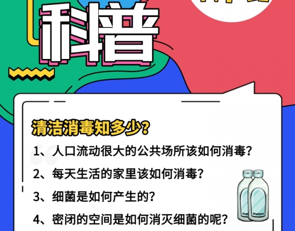 科普行、云上直播回顧|消毒清潔之行